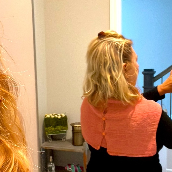 Finishing Touches A Pretty Silk Over the Shoulder Sweater - Picture 7 of 7